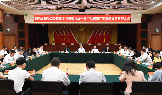 【深視新聞】深圳市紀委監委召開會議，傳達學習貫徹習近平總書記視察廣東重要講話精神