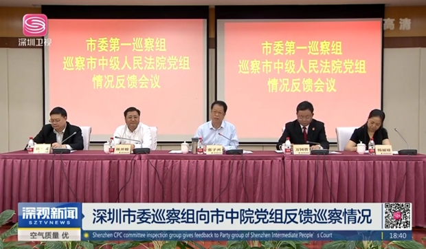 【深視新聞】深圳市委巡察組向市中院黨組反饋巡察情況