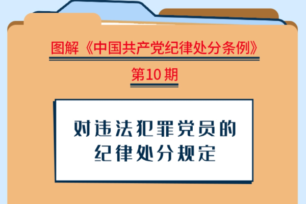 圖解紀(jì)律處分條例｜對(duì)違法犯罪黨員的紀(jì)律處分規(guī)定