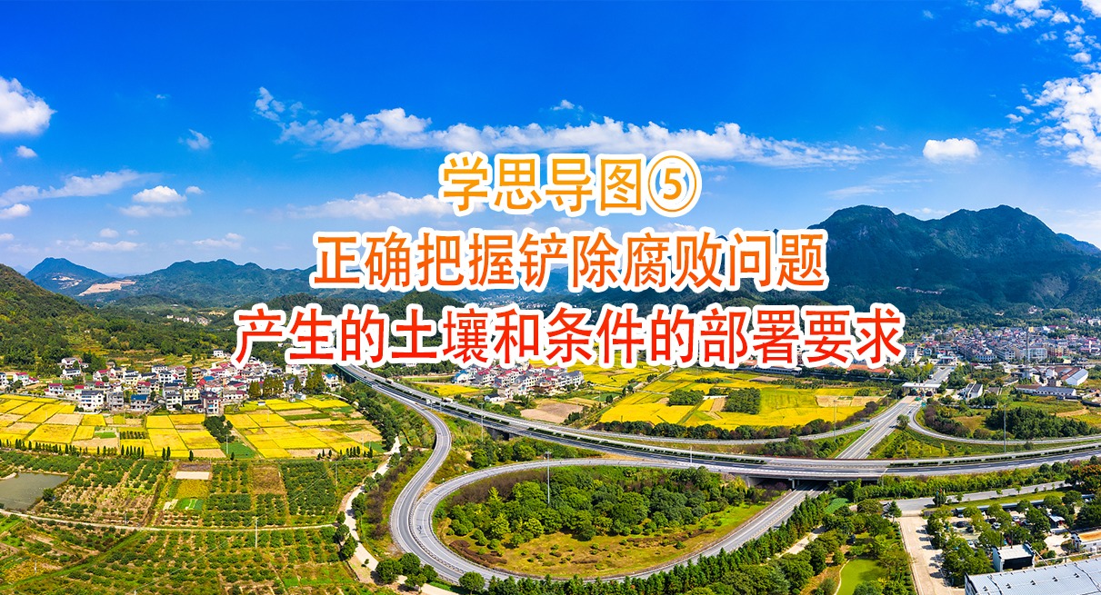 學思導圖⑤｜正確把握鏟除腐敗問題產生的土壤和條件的部署要求