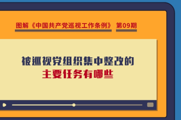 圖解巡視工作條例｜被巡視黨組織集中整改的主要任務有哪些