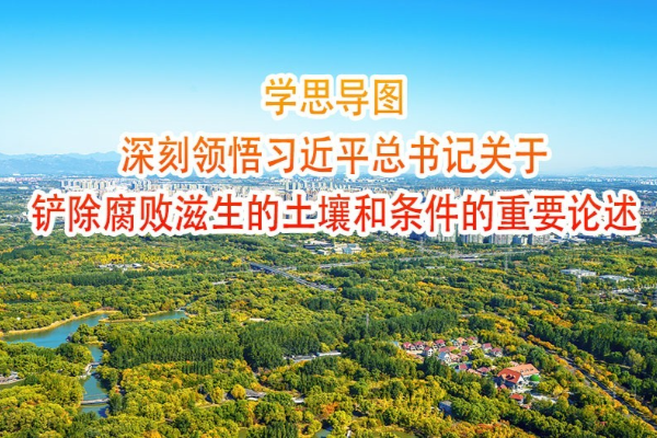學思導圖｜深刻領悟習近平總書記關于鏟除腐敗滋生的土壤和條件的重要論述