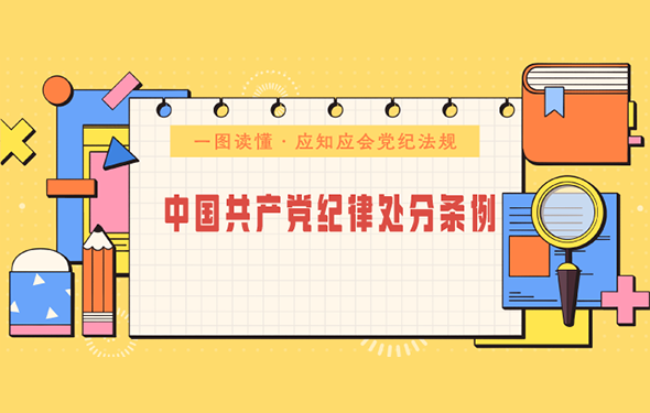 一圖讀懂·應知應會黨紀法規｜《中國共產黨紀律處分條例》