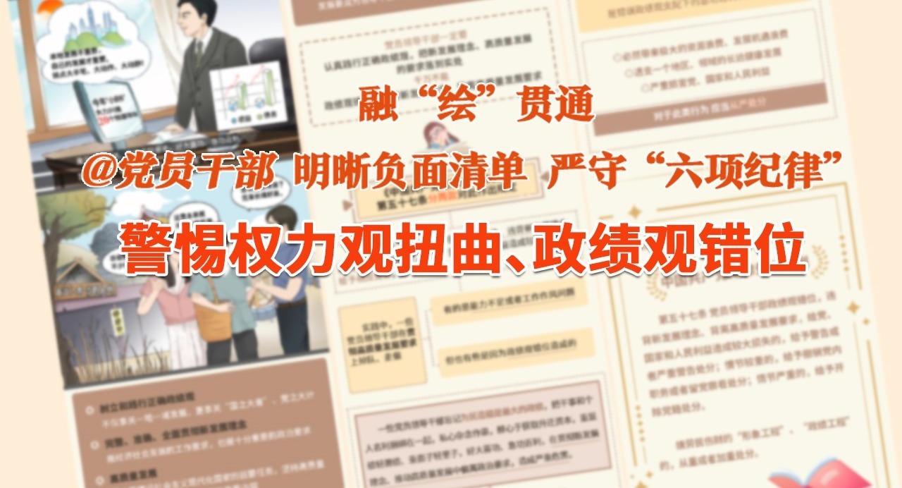 融“繪”貫通｜盲目上項(xiàng)目、搞形象工程…警惕權(quán)力觀扭曲、政績(jī)觀錯(cuò)位