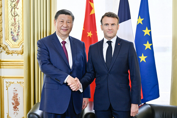 習近平同法國總統馬克龍舉行會談