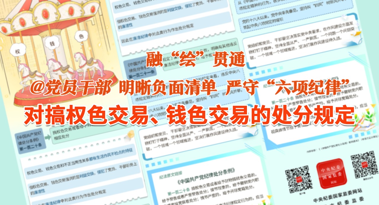 融“繪”貫通｜對搞權色交易、 錢色交易的處分規定