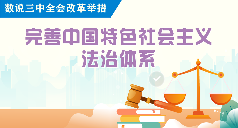 數(shù)說三中全會改革舉措｜完善中國特色社會主義法治體系