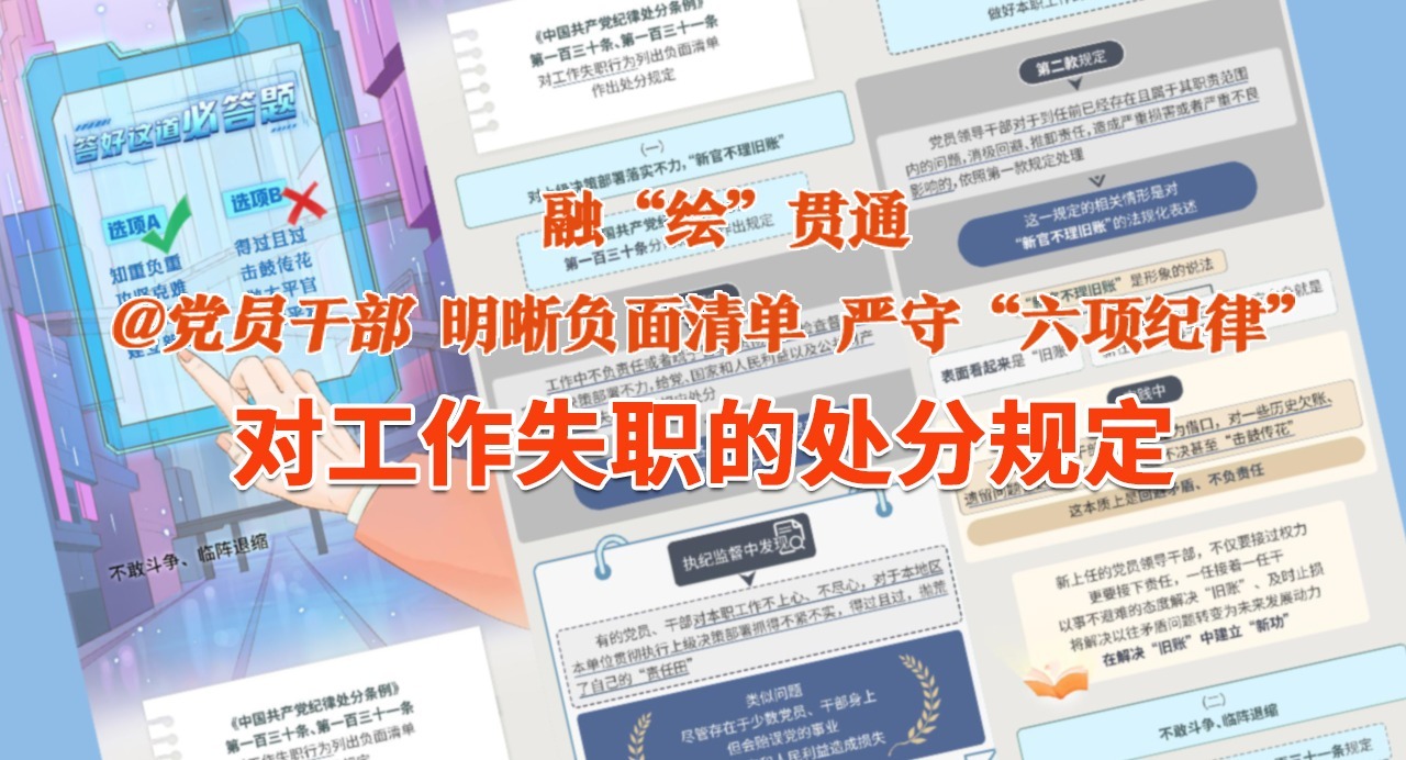 融“繪”貫通｜對工作失職的處分規(guī)定