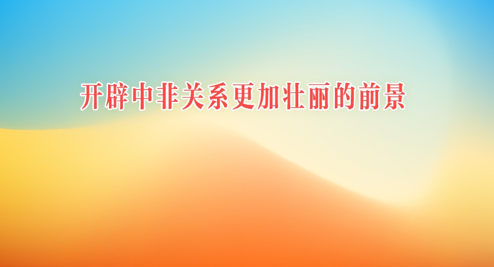 鐘華論：開辟中非關系更加壯麗的前景