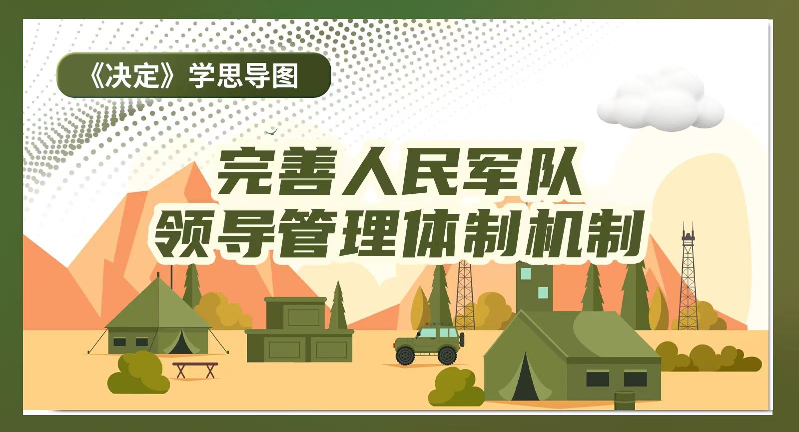 《決定》學思導圖｜完善人民軍隊領導管理體制機制