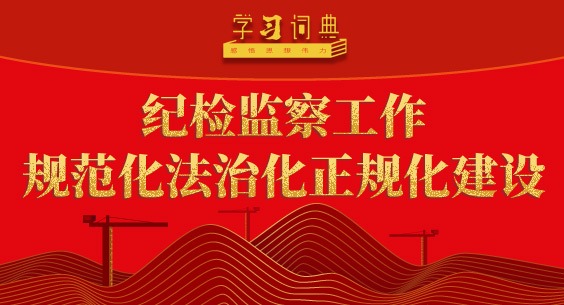 學習詞典·四次全會丨紀檢監察工作規范化法治化正規化建設