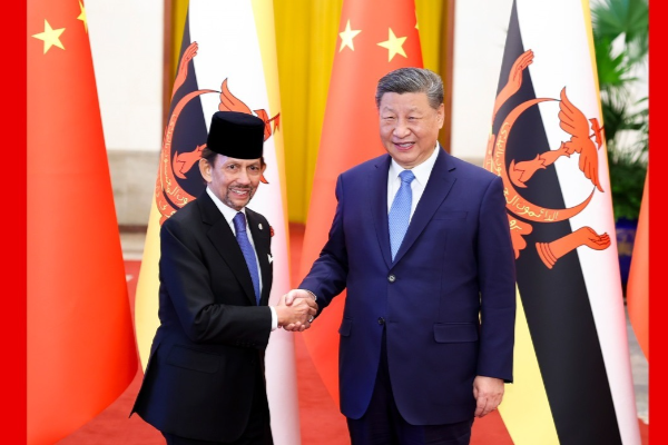 習近平同文萊蘇丹哈桑納爾會談
