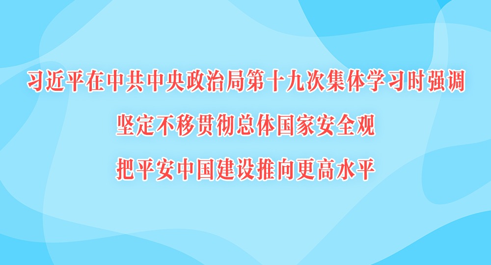習近平在中共中央政治局第十九次集體學習時強調 堅定不移貫徹總體國家安全觀 把平安中國建設推向更高水平