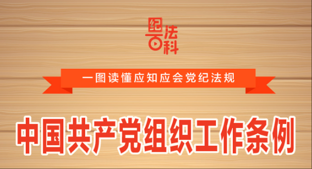 紀法百科·一圖讀懂應知應會黨紀法規丨中國共產黨組織工作條例