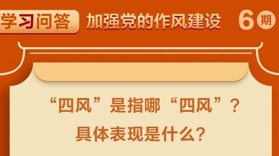 學習問答·加強黨的作風建設(shè)⑥“四風”是指哪“四風”？具體表現(xiàn)是什么？