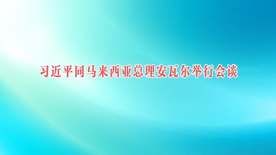 習(xí)近平同馬來西亞總理安瓦爾舉行會(huì)談