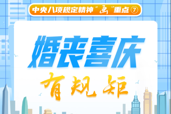 中央八項規定精神“畫”重點⑦丨婚喪喜慶有規矩