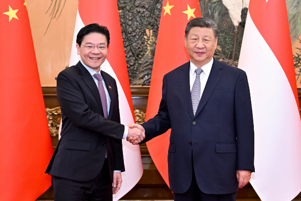 習近平會見新加坡總理黃循財
