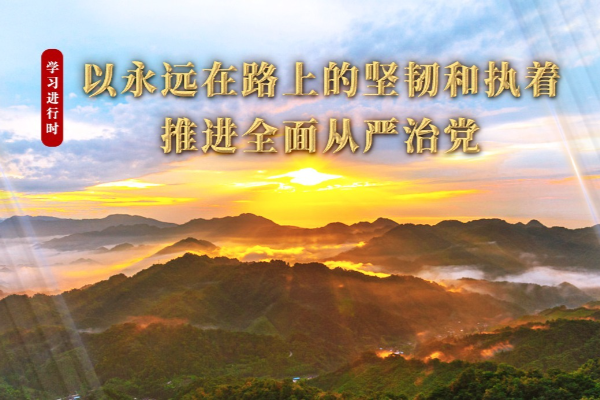 學習進行時丨以永遠在路上的堅韌和執著推進全面從嚴治黨