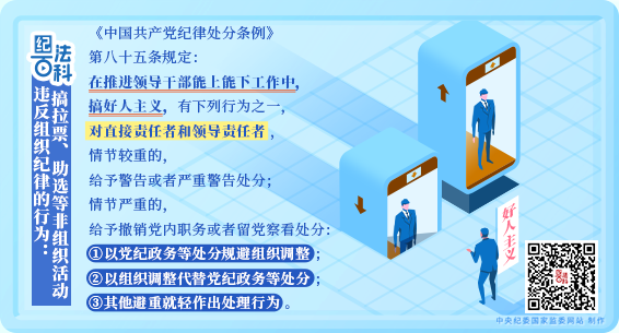 紀法百科丨違反組織紀律的行為：在能上能下工作中搞好人主義