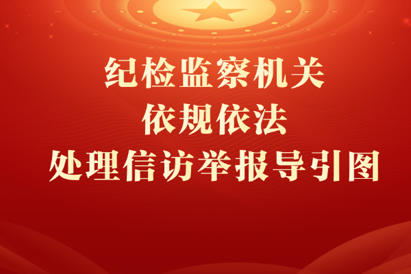 紀檢監察機關依規依法處理信訪舉報導引圖