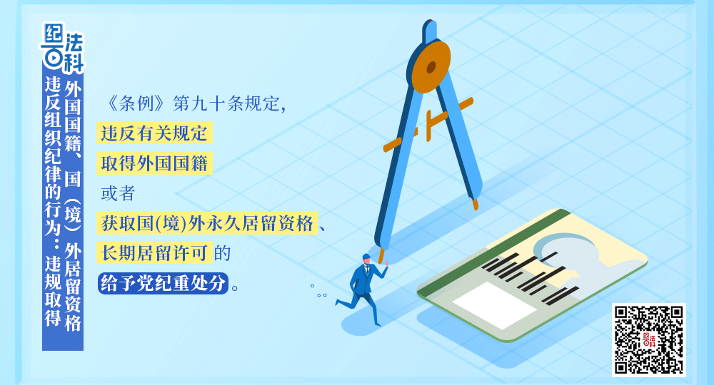 紀法百科丨違反組織紀律的行為：違規(guī)取得外國國籍、國（境）外居留資格