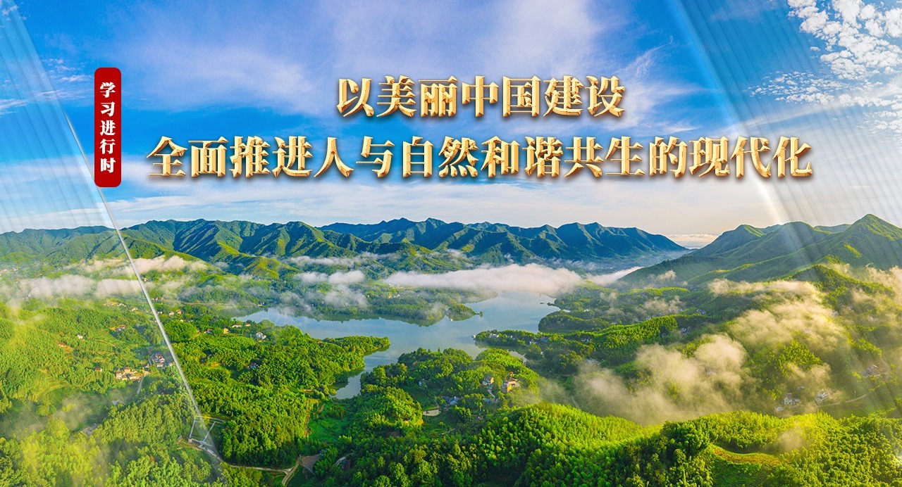 學(xué)習(xí)進行時丨以美麗中國建設(shè)全面推進人與自然和諧共生的現(xiàn)代化