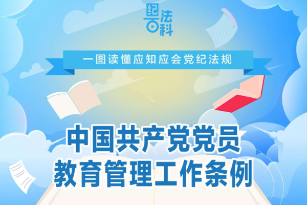 紀(jì)法百科·一圖讀懂應(yīng)知應(yīng)會(huì)黨紀(jì)法規(guī)丨《中國(guó)共產(chǎn)黨黨員教育管理工作條例》