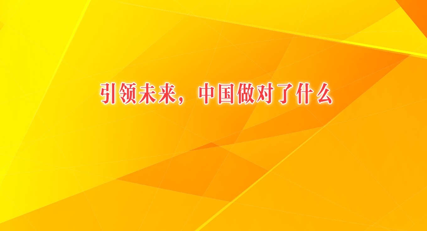 引領未來，中國做對了什么