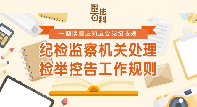 一圖讀懂應(yīng)知應(yīng)會(huì)黨紀(jì)法規(guī)丨紀(jì)檢監(jiān)察機(jī)關(guān)處理檢舉控告工作規(guī)則