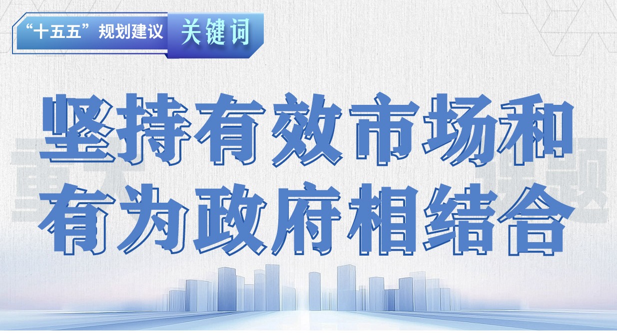 “十五五”規劃建議關鍵詞丨堅持有效市場和有為政府相結合